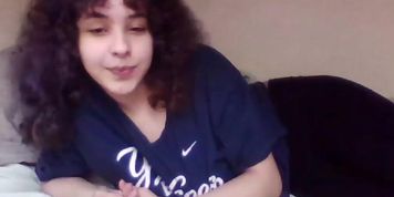 Black girl showing her massive boobs