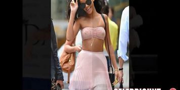 Rihanna Exposing Pierced Tits And Nude Shaven Pussy