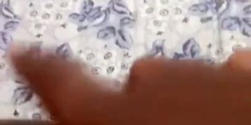 Light Skinned Girl Plays with Hairy Pussy