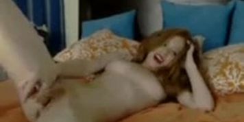 Hot Redhead With Toys