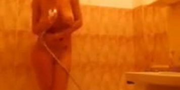 Dirty Redhead Washes Her Body