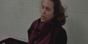 Mock Arrest Booking of Teen with Handcuffs