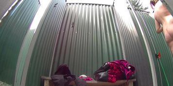 Czech Big Boobs Blonde Spied In Public Shower Cabin (Hiddencam___)