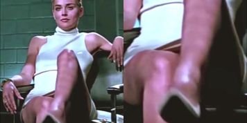 Sharon Stone Pussy Shot In Slo-Mo