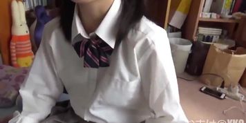 Innocent skinny Japanese schoolgirl (1)