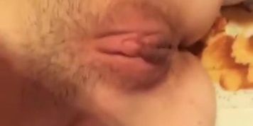 Little whore fingers herself on Snapchat 