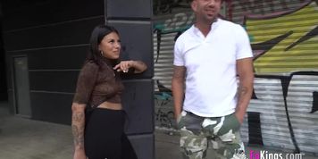 She got caught! We've found a hot Latina who loves public sex!