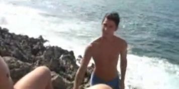 Two Gay Boys Fucking by the see