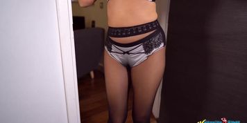 Blue Dress striptease and JOI