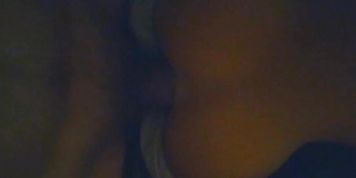 Sexdoll anal fuck in the dark, wife sleeping