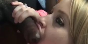 Slut Sucking Big Black Cock In Car