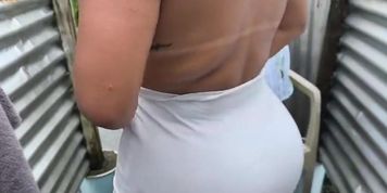 Amateur Stepmother Katrina4Deluxe Shows Off Her Big Ass In Cabin Voyeur Bikini Changing