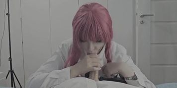 Amateur German BBW Cosplay Blowjob in Hotel Room - VyvaVega Intense Session