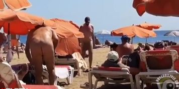 fat dick at the beach