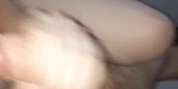 Giving my bf a handjob until he cums all over his chest!