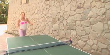 Girls playing tennis