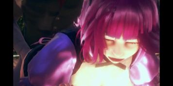 Kokoro maid with her big tits full of cum