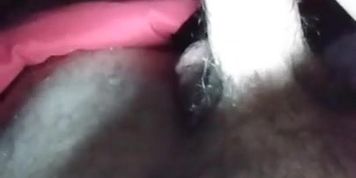 Playing with hard dick 