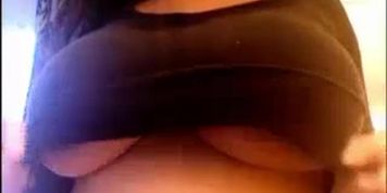 Beautiful girl shows boobs
