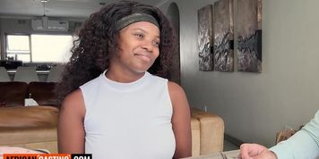I knew this EBONY girl would choose modeling in America over college after I gave her the chance