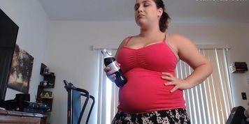 Coke and Mentos belly bloat