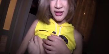 Asian Ladyboy Benty Sucks and Fucks (POV)