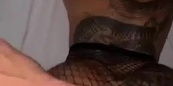 Big tit brunette with phat ass fucked in doggy POV