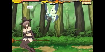 Witch Girl Hentai Game Gameplay . Cute Girl having Sex with Men in Forest