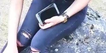 Candid Blonde Teen Downblouse Boobs Slo Mo Beach #1