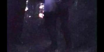 In the woods at night, gagged & fucked (BritishAmateur)