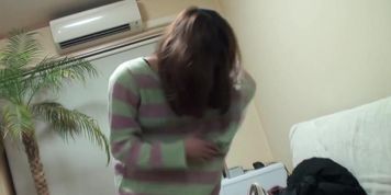 Sexy Asian Teen first and only video after regret getting into porn