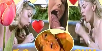 ORAL TOP 50 COMPILATION she finishes blowjob - blowjobs & cumshots in classic movies, girls swallow
