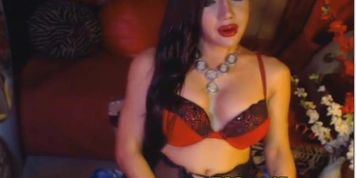 Erotic Asian Tranny Cum on Cam