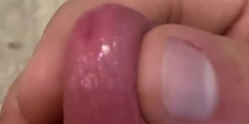 Amazing pissing hole and cock mastrubation closeup
