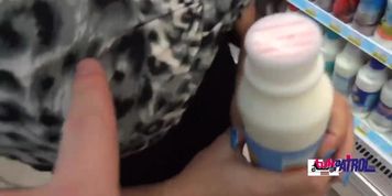 Asian MILF shops for food, gets picked up