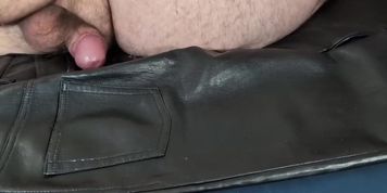 Cannot resist, Another cumshot on Girlfriend's Super Soft Vegan Leather Pants (Cory Chase, Sweetie_Fox)