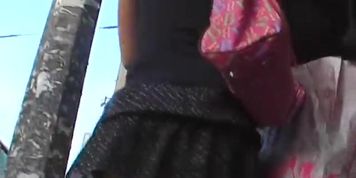Real street up petticoat of a hawt blond