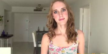 PRIVATE CASTING X - Real tricked amateur blindfolded gets doggystyled