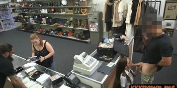 Latina stewardess railed by pawn keeper in the toilet