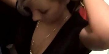 German girl gives blowjob and swallows cum