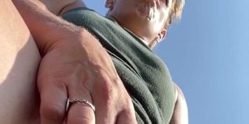After Workout Caught Cumming Rough On The Beach 