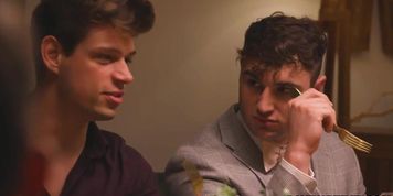 Muscled hot gays outdoor gay fucking and cuming rough all over (Between Them)