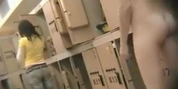 Hidden camera in a locker room