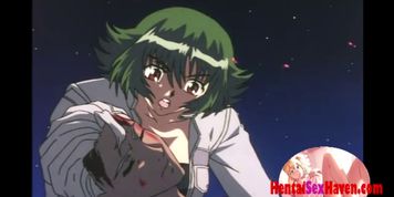 Hentai doctor gets fucked by many tentacles