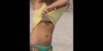 candid milf caught with boobs sagging out bottom