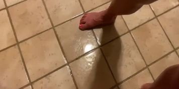 Date Night Part 2-Milf Touches Her Pussy In Public and Squirts at Home