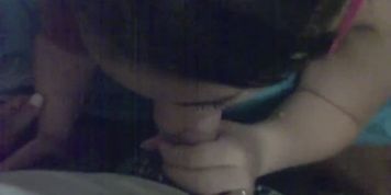 Good homemade blowjob and cum on feet