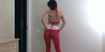 Chrystal Mirror - Chrystal Mirror is a sexy stripping Santa