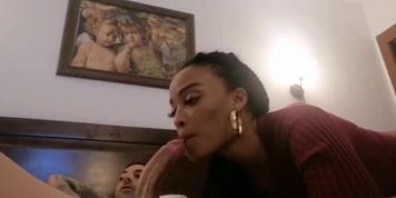 Big dick fucks Colombian Ass