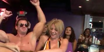 DANCING BEAR - My real skanky GF blows stripper